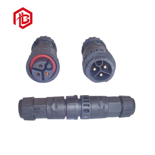 M19 3 Pole Push Lock, Self Lock, vor Ort installierbarer wasserdichter Stecker und Buchse