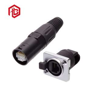 Nationale Zertifizierung Luftfahrt RJ45 Elektrischer IP68 Wasserdichter Steckverbinder
