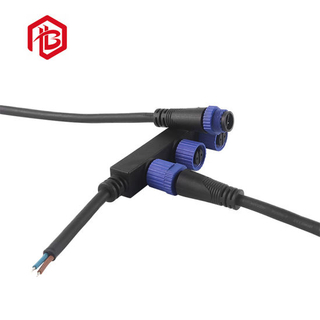 Gummileitung M15 F Typ 2 Pin Kabel Wasserdichter Nylonstecker